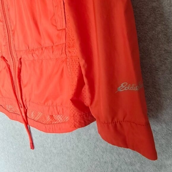 Eddie Bauer Women Size M Lightweight Active Nylon Full Zip Hooded Rain Jacket - Picture 6 of 10